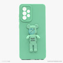 Ốp lưng SAMSUNG A52 hình gấu nổi có giá đỡ silicon màu