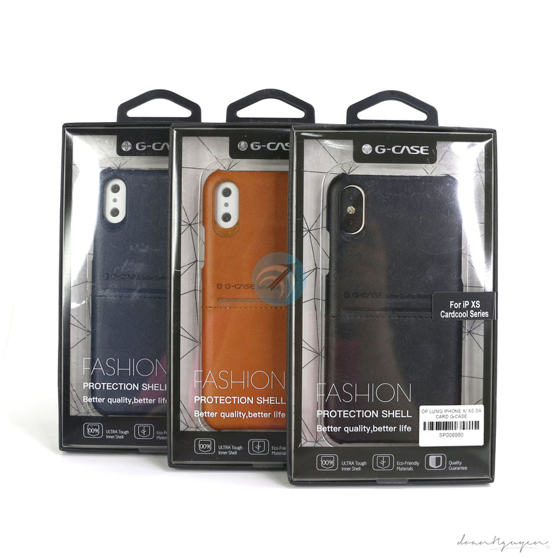 ỐP LƯNG IPHONE X/ XS DA CARD G-CASE