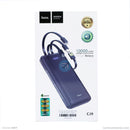 Pin sạc dự phòng 10000 mAh có dây sạc micro + type C + lightning , đèn led HOCO CJ9 bh01t