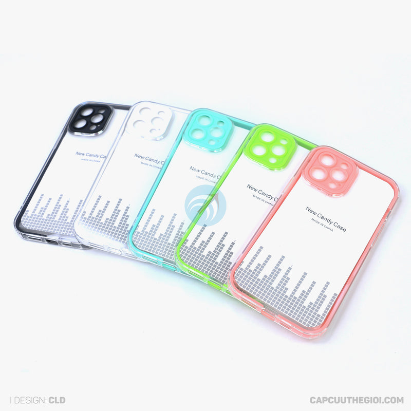 Ốp lưng IPHONE 12 PRO MAX trong tách viền màu