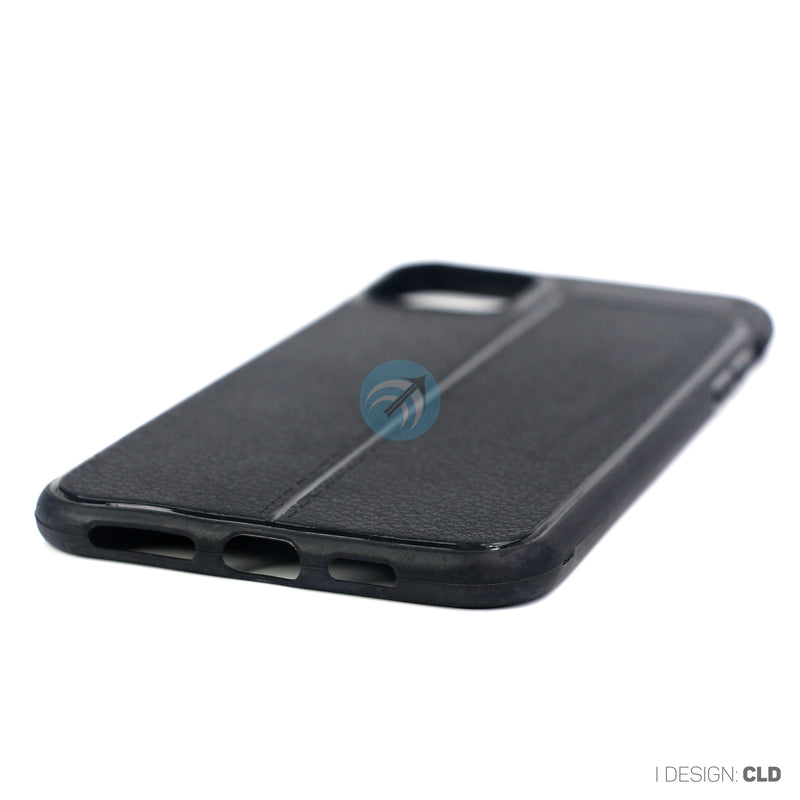 ỐP LƯNG DA ĐIỆN THOẠI IPHONE 11 PRO MAX 6.5 AUTO DẺO ĐEN