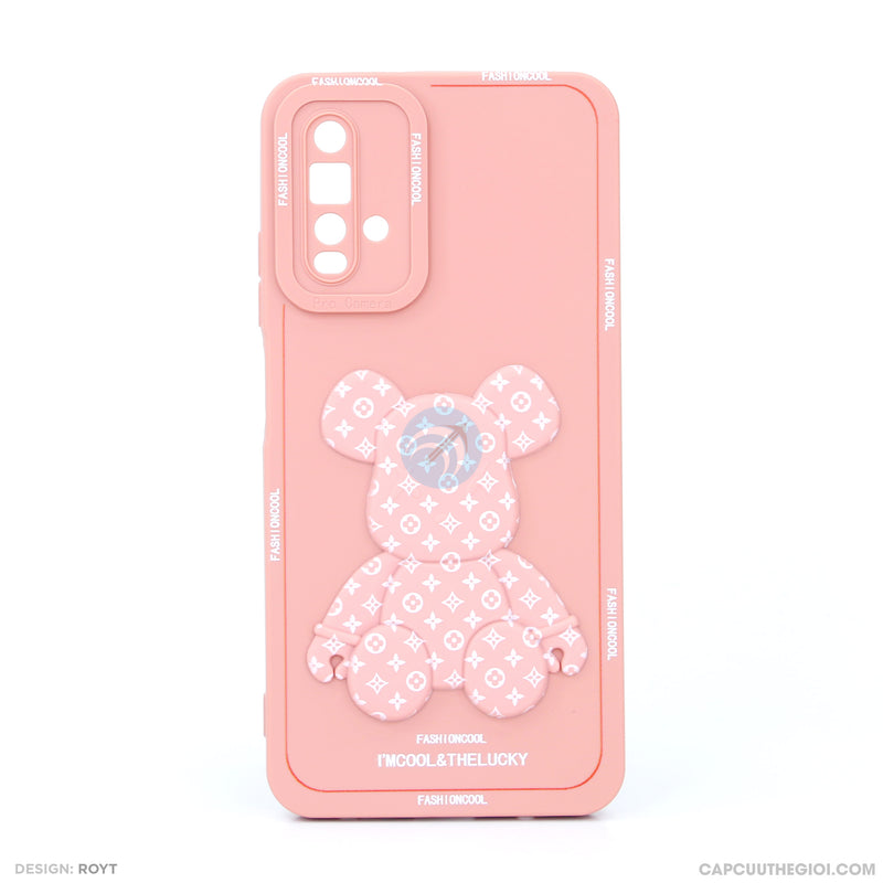 Ốp lưng MI NOTE 9 dẻo màu hình gấu nổi