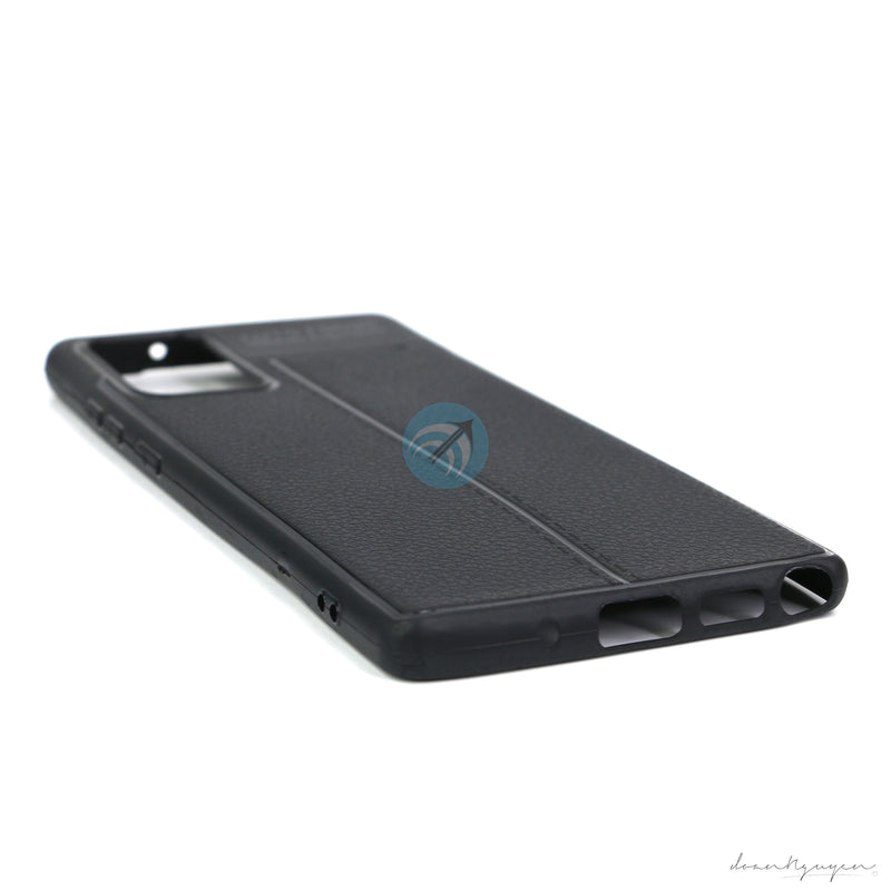 ỐP LƯNG DA ĐIỆN THOẠI SAMSUNG NOTE 20 AUTO DẺO ĐEN