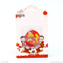 Nhẫn dán lưng điện thoại nhựa màu đỏ hình 3D