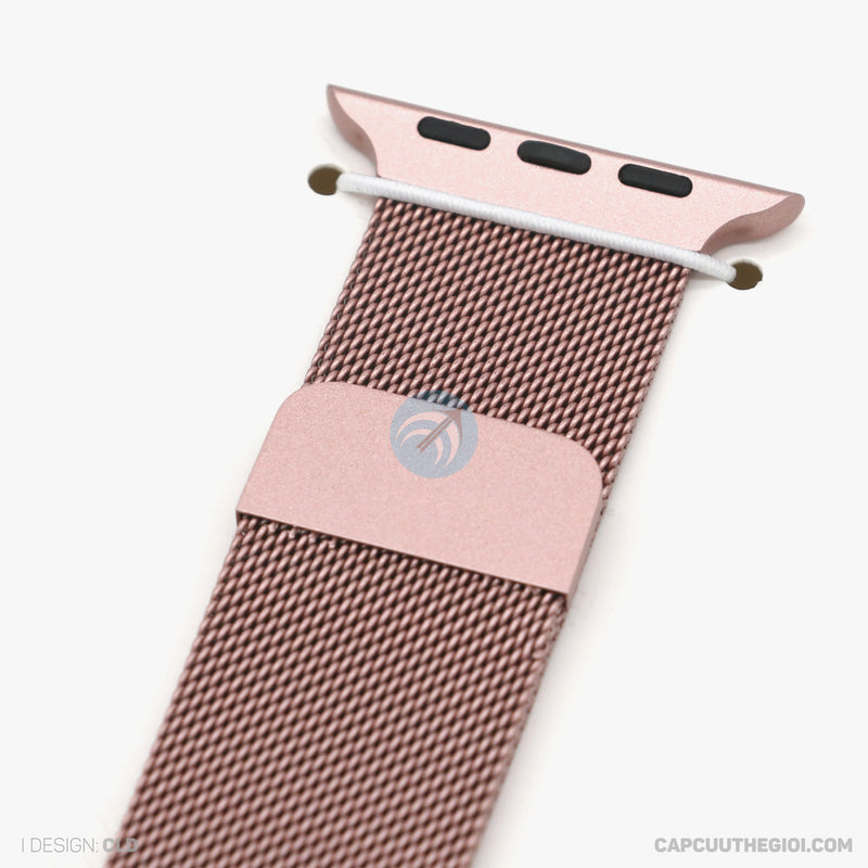 Dây đeo Thép Apple Watch 42/44/45mm màu hồng COTEETCI