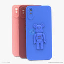Ốp lưng REDMI 9A hình gấu nổi có giá đỡ silicon màu