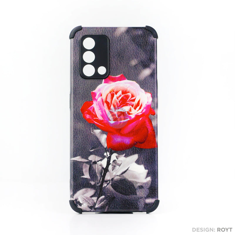 Ốp lưng OPPO A74 4G IMD da chống sốc hình hoa