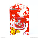 Nhẫn dán lưng điện thoại nhựa màu đỏ hình 3D