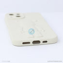 ỐP lưng IPHONE 13 6.1 hình nổi gấu đứng màu kem