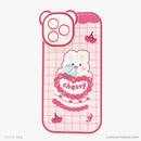 Ốp lưng IPHONE 12 PRO MAX lưng trong in hình cute có tai mèo