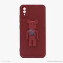 Ốp lưng VIVO Y91C hình gấu nổi có giá đỡ silicon màu