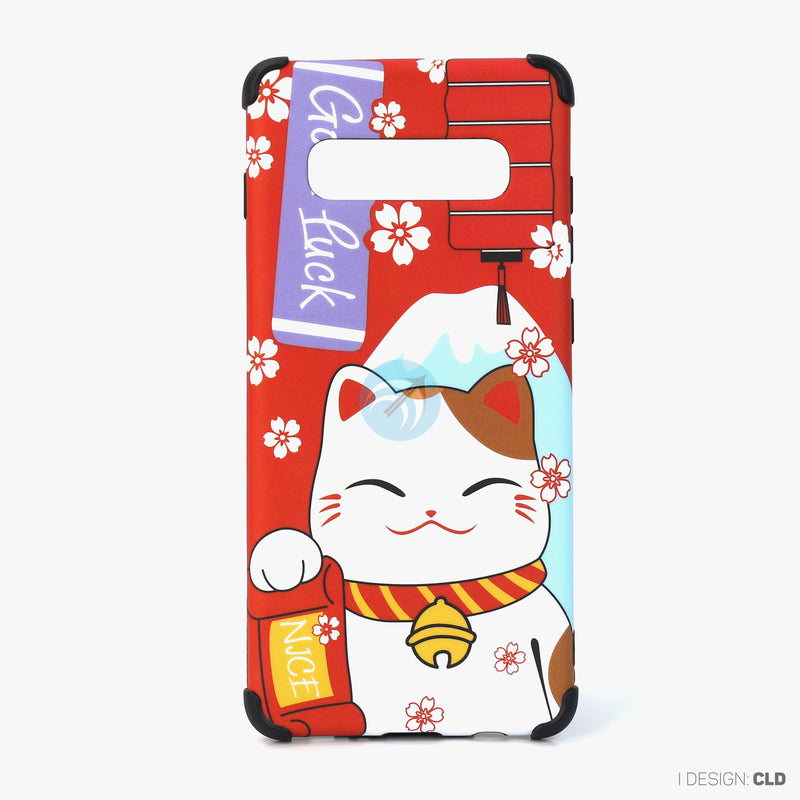 Ốp lưng SAMSUNG S10+ hình mèo thần tài nhựa cứng