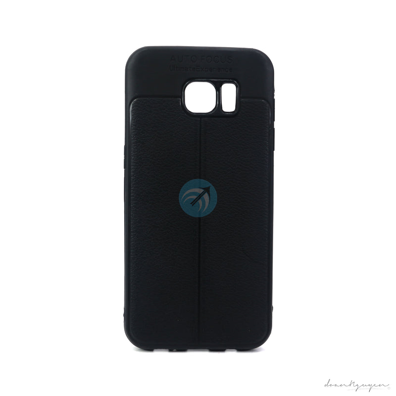 ỐP LƯNG DA ĐIỆN THOẠI SAMSUNG S7 EGDE AUTO DẺO ĐEN