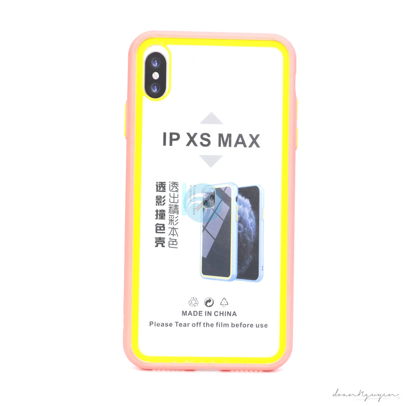 ỐP LƯNG ĐT IPHONE XS MAX (VIỀN MÀU TRONG)