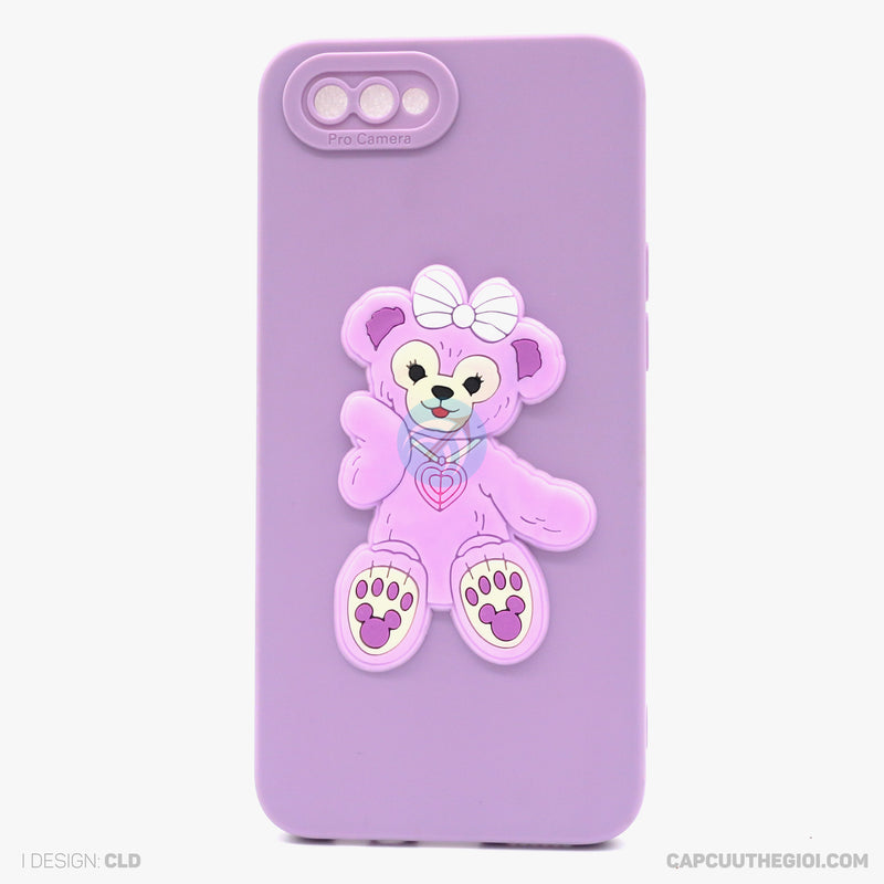 Ốp lưng OPPO A1K silicon màu hình nổi