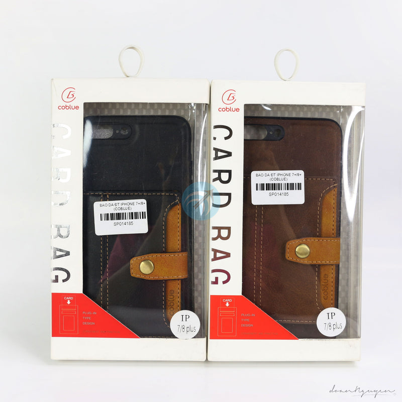 Ốp lưng da IPHONE 7+/8+ (COBLUE)