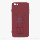 ỐP lưng IPHONE 6+/6S+ hình nổi gấu đứng màu đỏ