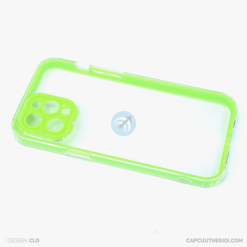 Ốp lưng IPHONE 12 PRO MAX trong tách viền màu