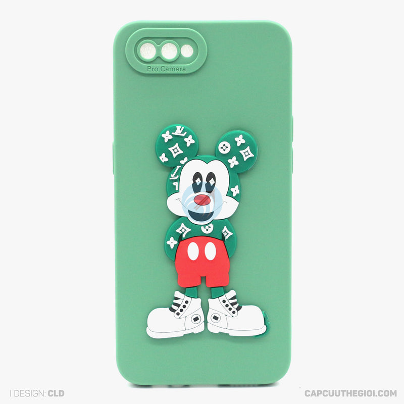 Ốp lưng OPPO A1K silicon màu hình nổi