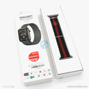 Dây đeo Thép Apple Watch 42/44/45mm màu đen sọc đỏ COTEETCI