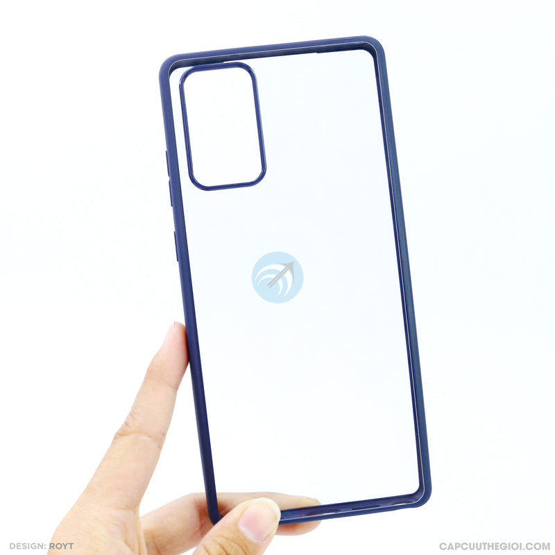 Ốp lưng SAMSUNG NOTE 20 lưng trong viền xanh dương LIKGUS