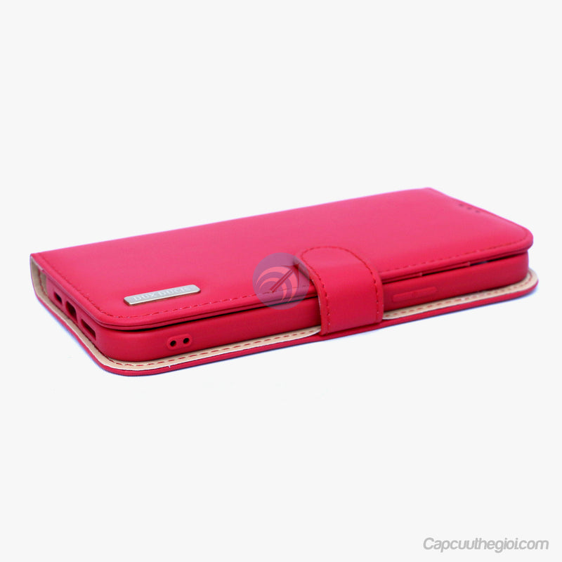 Bao da IPHONE 12 PRO MAX DUX DUCIS HIVO màu đỏ