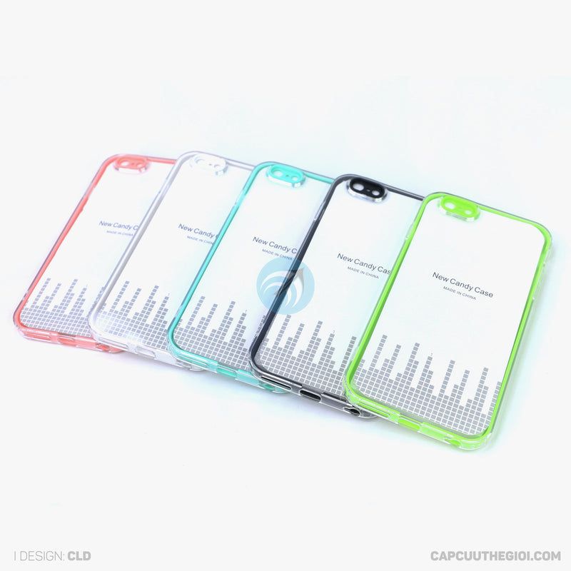 Ốp lưng IPHONE 6+/6s+ trong tách viền màu