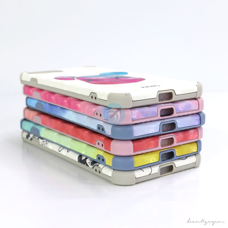 ỐP LƯNG IPHONE 7+/ 8+ HÌNH TIM VIỀN VUÔNG