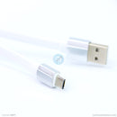 Cáp sạc micro BOROFONE BU8 2.4A 1.2 mét màu trắng bh01t