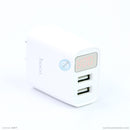 Bộ sạc lightning 2.4A 1 mét màu trắng HOCO C86 bh01t