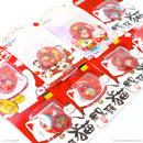 Nhẫn dán lưng điện thoại nhựa màu đỏ hình 3D