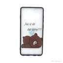 ỐP LƯNG ĐIỆN THOẠI SAMSUNG S10+ NHÁM HÌNH VIỀN MÀU