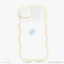 Ốp lưng IPHONE 11 PRO MAX lưng trong viền màu gợn sóng