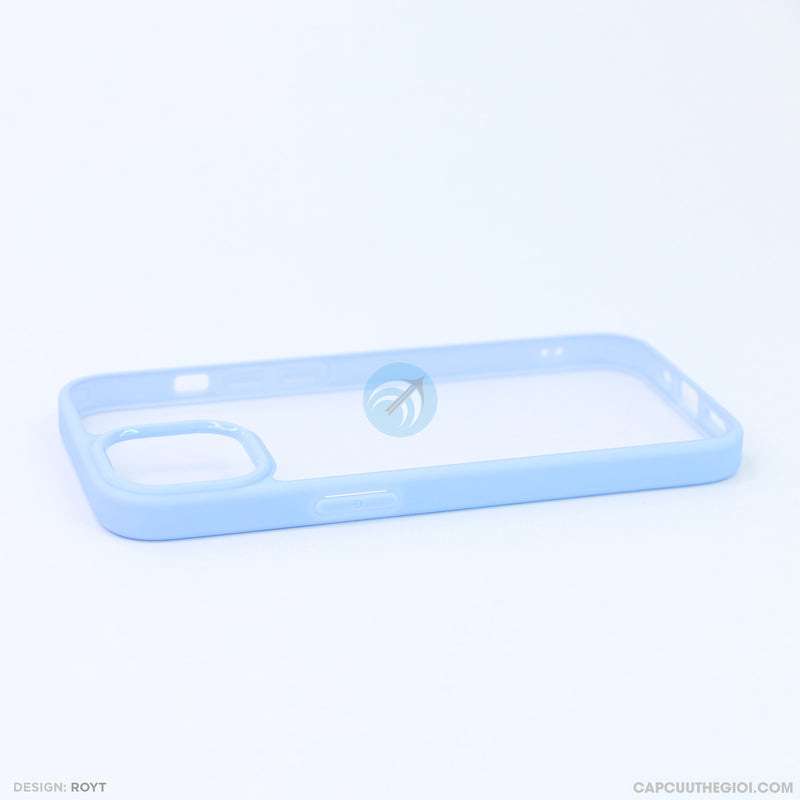 Ốp lưng IPHONE 13 6.1 lưng trong viền xanh biển LIKGUS