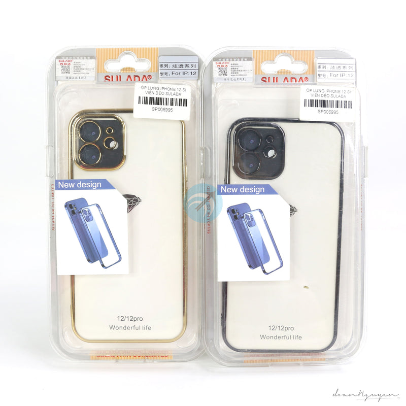 ỐP LƯNG IPHONE 12 SI VIỀN DẺO SULADA