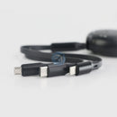 Cáp sạc 3 IN 1 usb A to lightning + type C + micro rút BASEUS (CAMLT-JH) bh03t điều kiện còn đủ bao bì