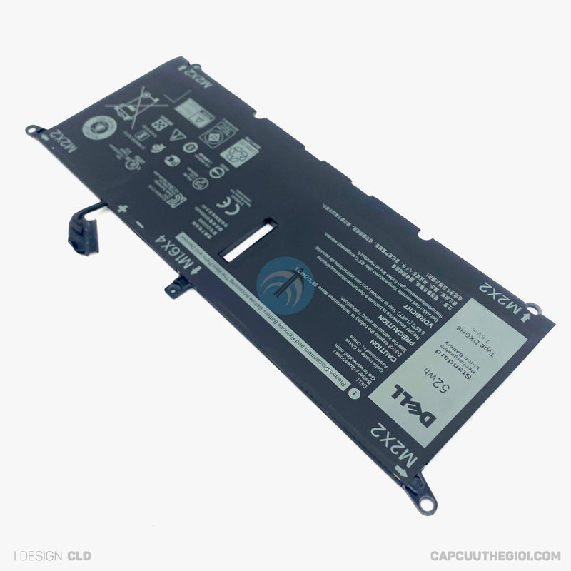 Pin DELL XPS13 - 9370 DXGH8 0H754V Battery For DELL XPS 13 9370 9380 D1605G D1705G / XPS 13 2018 52W bh06t