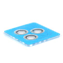 Dán bảo vệ CAMERA màu bạc gắn đá IPHONE 12 PRO MAX KUZOOM DIAMOND 3 mắt