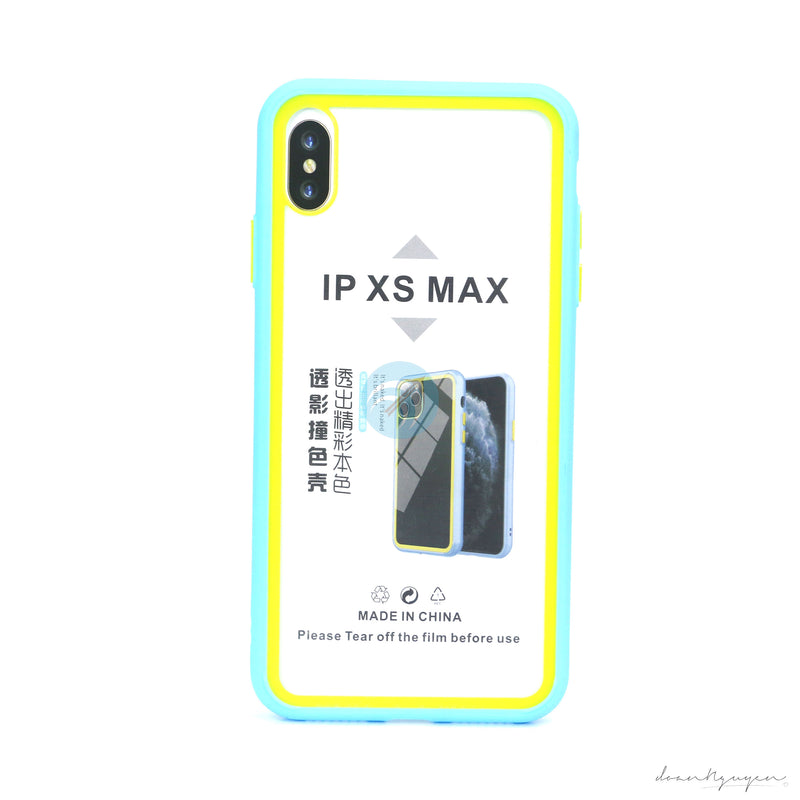 ỐP LƯNG ĐT IPHONE XS MAX (VIỀN MÀU TRONG)