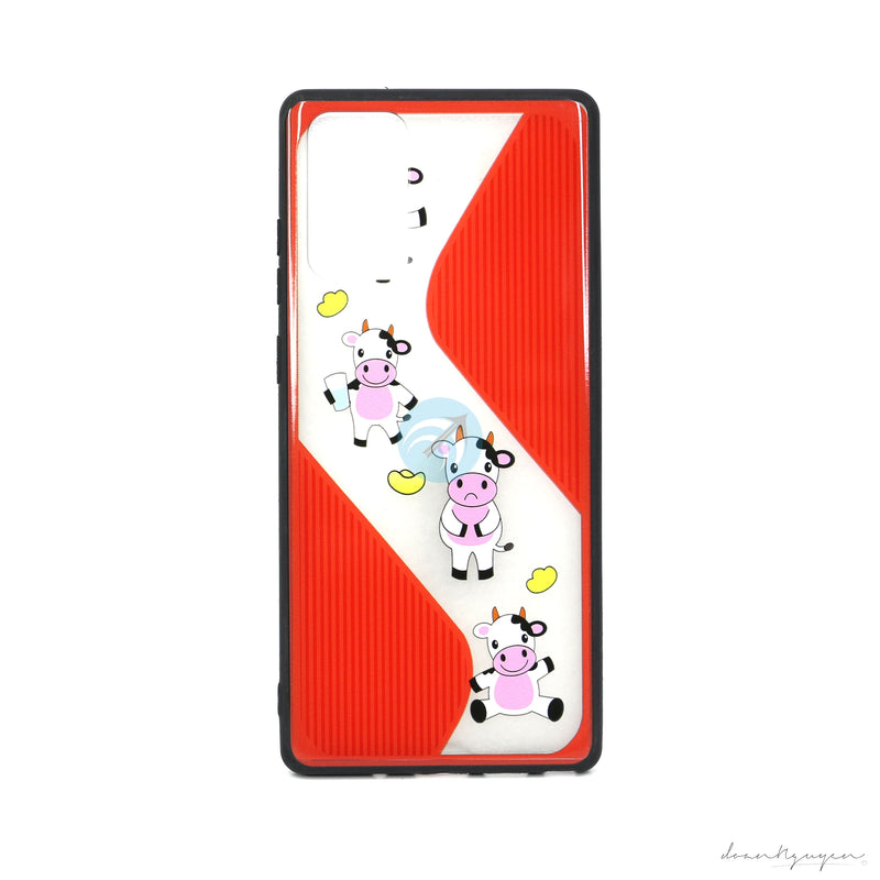 ỐP LƯNG ĐIỆN THOẠI SAMSUNG NOTE 20 NHÁM HÌNH VIỀN MÀU