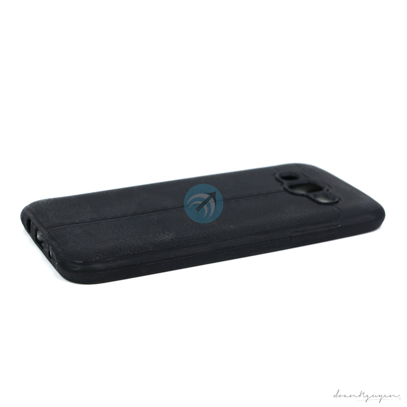 ỐP LƯNG DA ĐIỆN THOẠI SAMSUNG J5 AUTO DẺO ĐEN