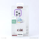 Ốp lưng IPHONE 13 PRO trong viền camera màu tím REALSKY