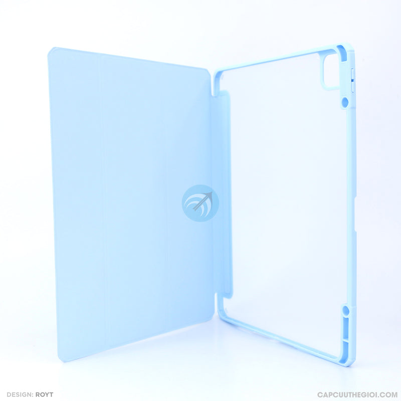 Bao da IPAD PRO 12.9 ( MUTURAL TPU lưng trong có khe đựng bút)