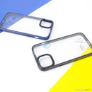 Ốp lưng IPHONE 13 PRO MAX lưng kính trong viền màu đen X-LEVEL ICE CRYSTAL