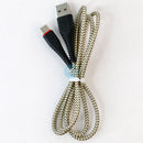 CÁP SẠC ĐIỆN THOẠI HOCO USB A TO TYPE C BỌC DÙ - ĐEN 1M (BX25) BH03T