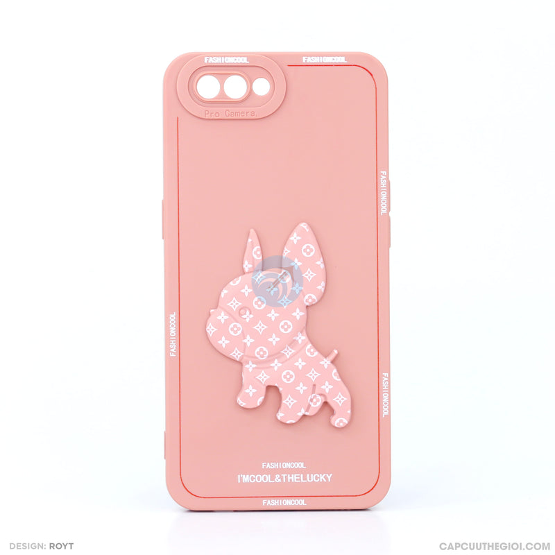 Ốp lưng OPPO A3S dẻo màu hình gấu nổi