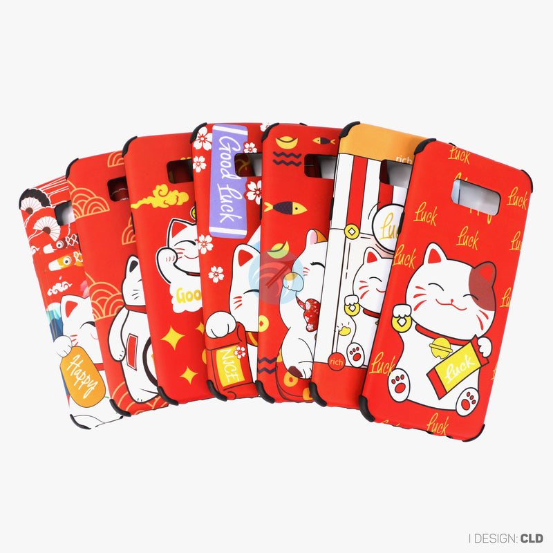 Ốp lưng SAMSUNG S8+ hình mèo thần tài nhựa cứng
