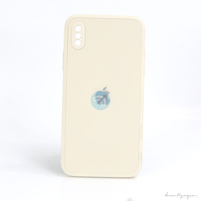 ỐP LƯNG IPHONE X/ XS (REALSKY KÍNH NHÁM VIỀN VUÔNG)