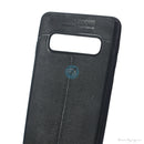 ỐP LƯNG DA ĐIỆN THOẠI SAMSUNG S10 AUTO DẺO ĐEN