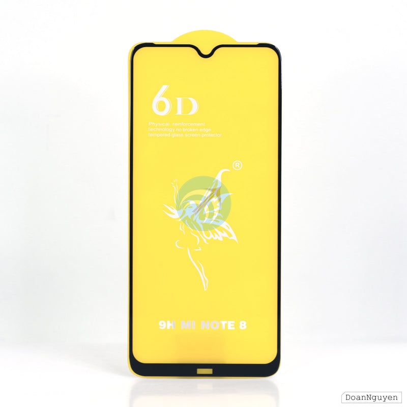 Cường lực MI NOTE 8 full màu đen (Thiên thần)